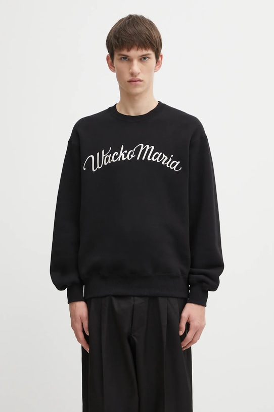 Хлопковая кофта Wacko Maria хлопок чёрный 25FW.WMC.SS08