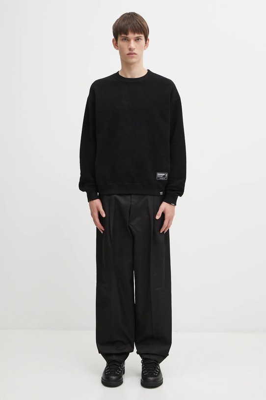 NEIGHBORHOOD bluza dwustronna bawełniana REVERSIBLE SWEAT 252UWNH.CSM07 czarny