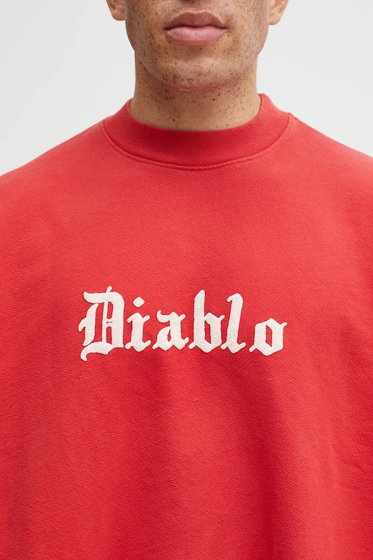 Willy Chavarria bluza bawełniana Diablo Hooligan czerwony WCJSY0118.006