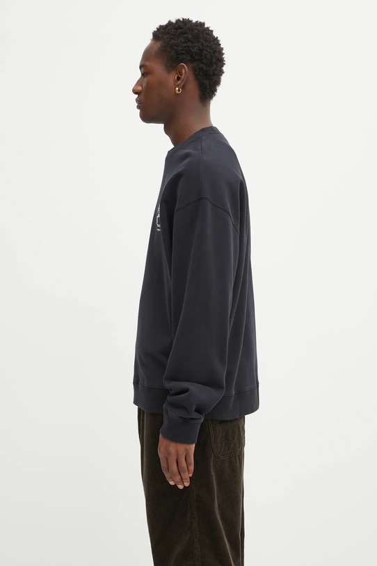 Café Kitsuné bluza bawełniana Coffee Cup Relaxed CKMU00302KM0330 czarny AW25