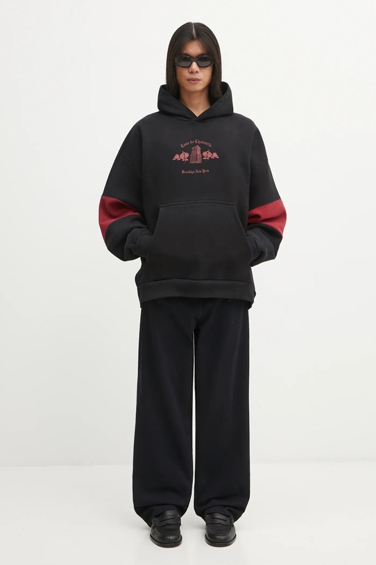 Willy Chavarria bluza bawełniana Casa De Chavarria WCJSY0096.001 czarny