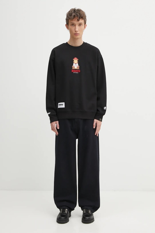 AAPE bluza Aaper Crew Neck AAPSWMC368XXP czarny