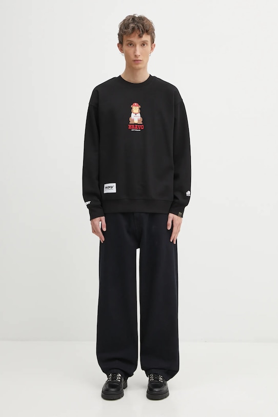 AAPE bluza Aaper Crew Neck AAPSWMC368XXP czarny