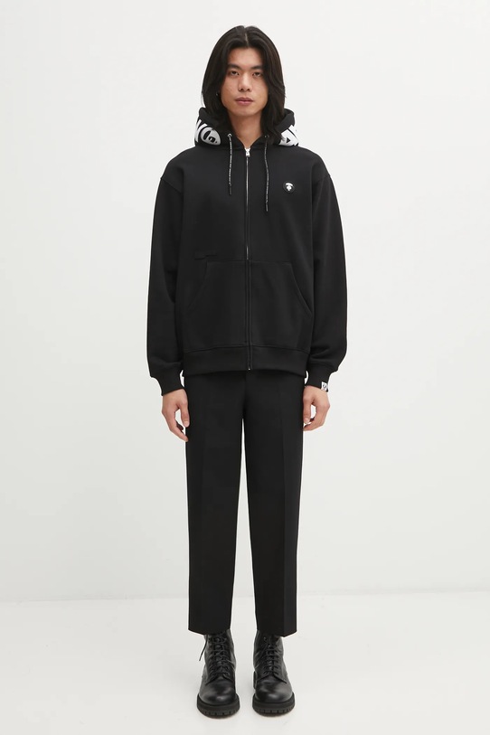 AAPE bluza Now Zip Up AAPSWMC358XXP czarny