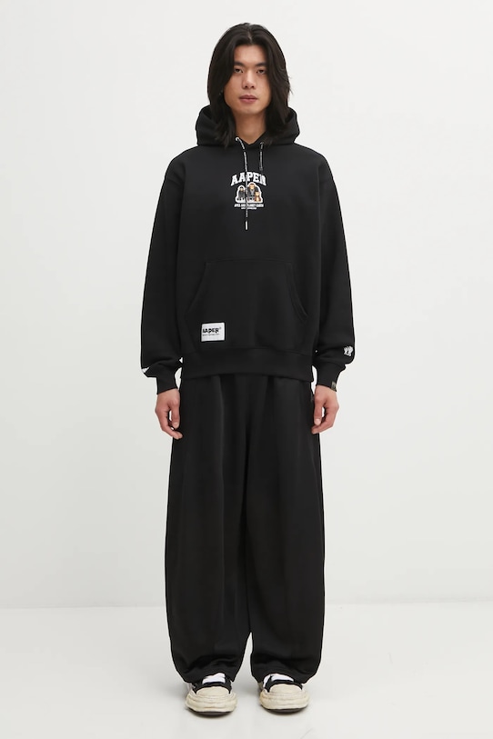 AAPE bluza Aaper Hoodie AAPSWMC370XXP czarny