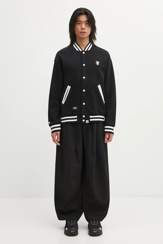 AAPE bluza Now Zip Up AAPSWMC360XXP czarny