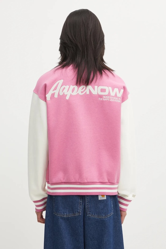 Odzież AAPE bluza Now Zip Up AAPSWMC360XAP różowy