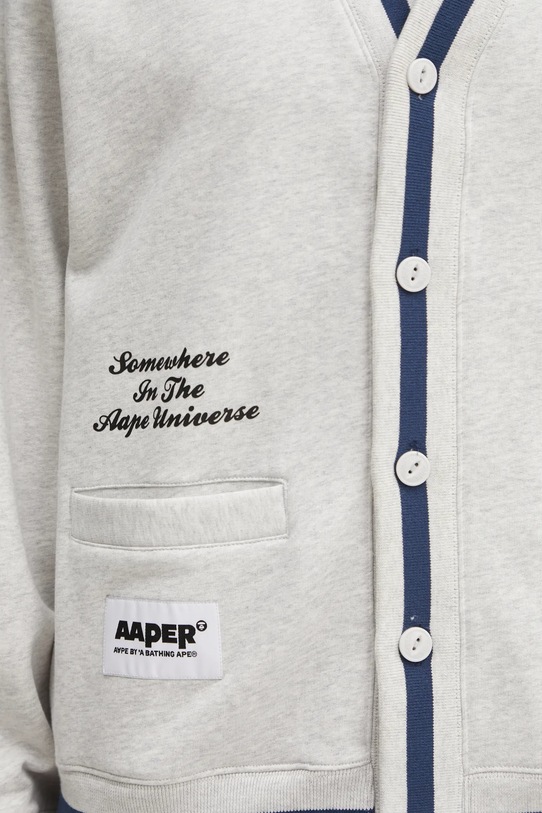 AAPE bluza Aaper Zip Up szary AAPSWMC374XAP