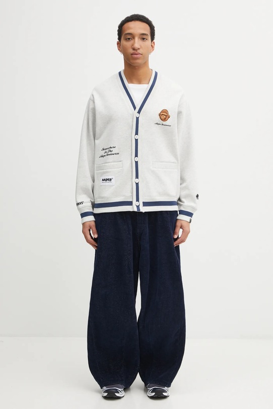 AAPE bluza Aaper Zip Up AAPSWMC374XAP szary