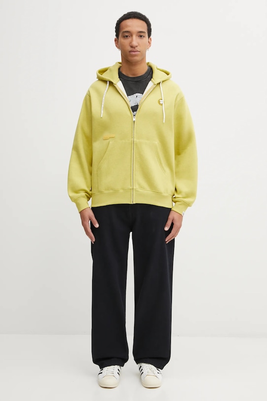 AAPE bluza Now Zip Up AAPSWMC358XBP zielony