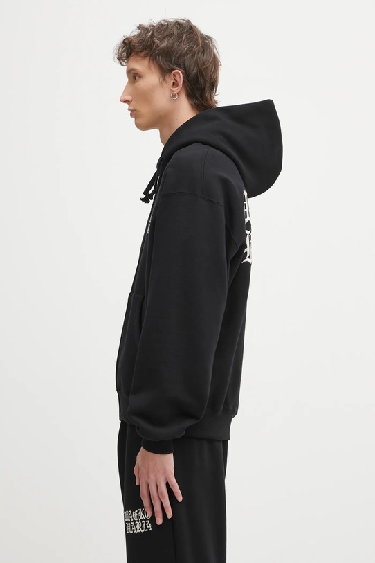 Wacko Maria hanorac de bumbac Heavy Weight 25FW.WMC.SS02 negru AW25