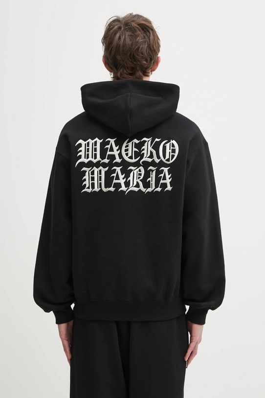 Îmbrăcăminte Wacko Maria hanorac de bumbac Heavy Weight 25FW.WMC.SS02 negru