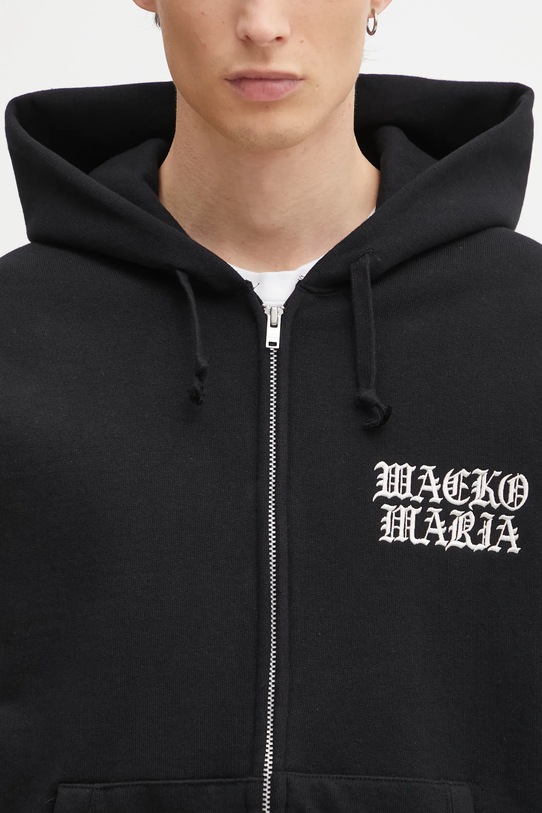 Wacko Maria hanorac de bumbac Heavy Weight negru 25FW.WMC.SS02