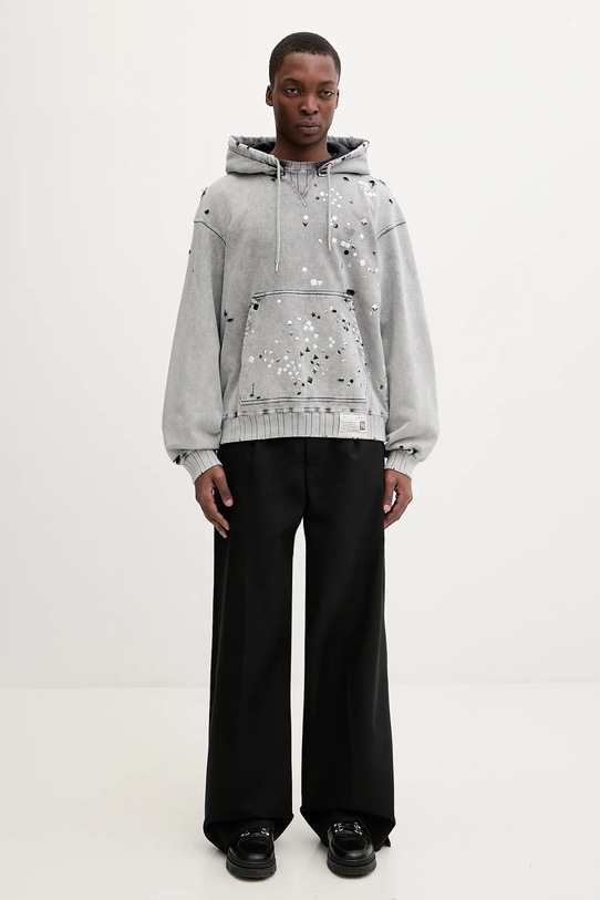 Maison MIHARA YASUHIRO bluza bawełniana A15HD561 szary