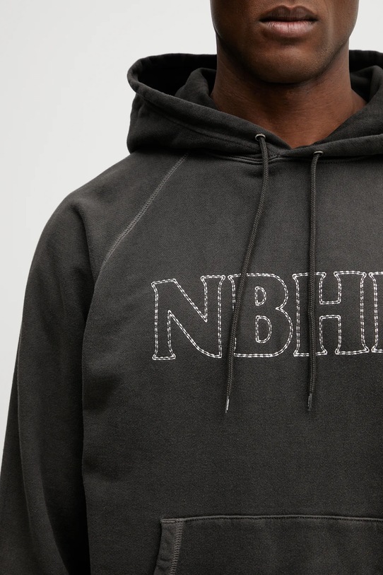 Памучен суичър NEIGHBORHOOD PIGMENT DYED SWEAT сив 252FPNH.CSM05