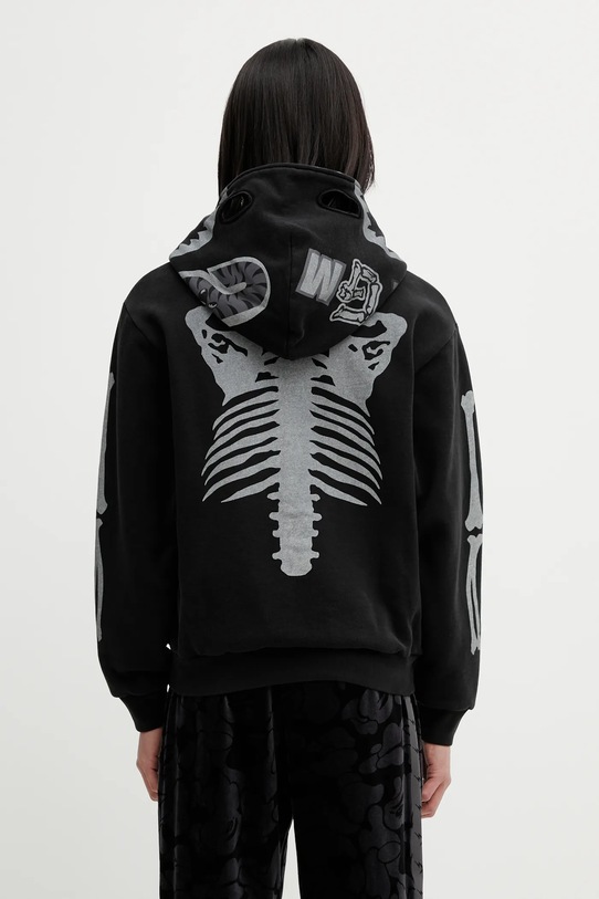 Odzież A Bathing Ape bluza Skeleton Shark 001ZPL801314M czarny