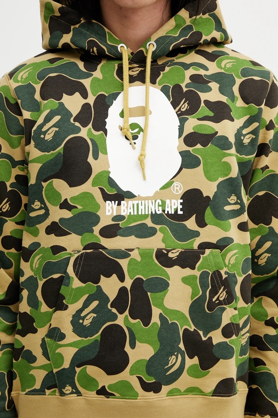 A Bathing Ape bluza bawełniana ABC Camo zielony 001PPL801009M