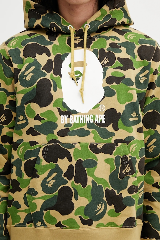 Pamučna dukserica A Bathing Ape ABC Camo zelena 001PPL801009M