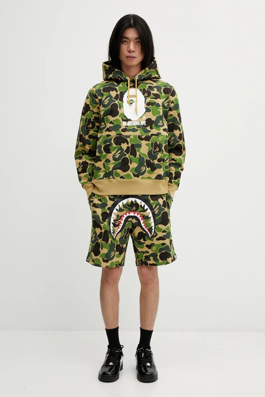 A Bathing Ape bluza bawełniana ABC Camo 001PPL801009M zielony