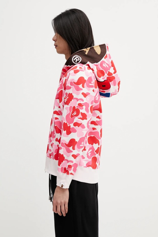 A Bathing Ape bluza bawełniana ABC Camo 2nd 001ZPL801006M różowy AW25