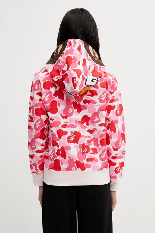 Odzież A Bathing Ape bluza bawełniana ABC Camo 2nd 001ZPL801006M różowy
