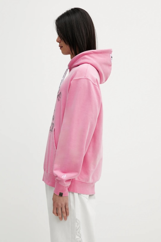 Бавовняна кофта AAPE AAPSWMC369XXP рожевий AW25