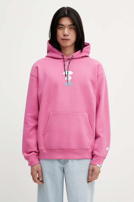 Odzież AAPE bluza AAPSWMD312XXP różowy