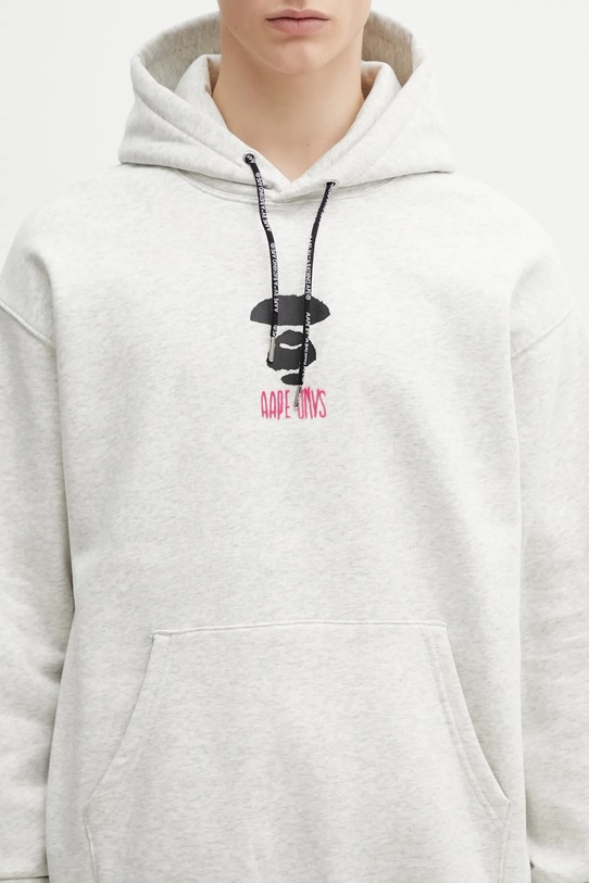 AAPE bluza szary AAPSWMD312XAP