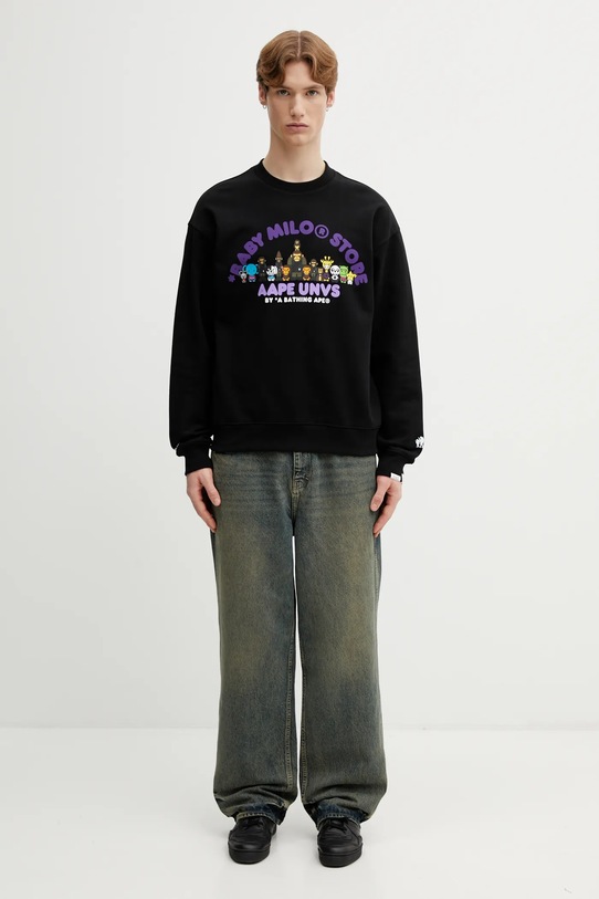 AAPE bluza AAPSWM9794XXP czarny