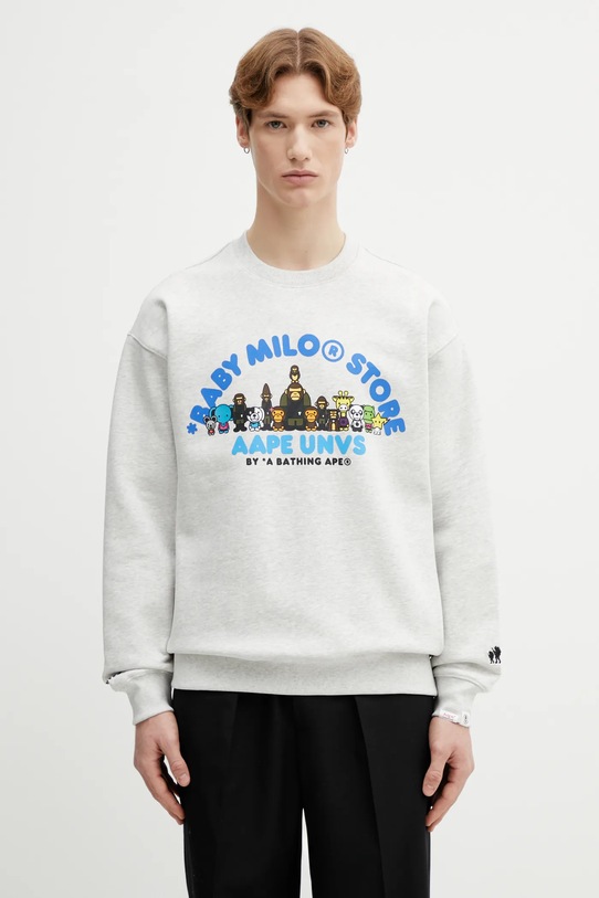 AAPE bluza pozostałe szary AAPSWM9794XAP