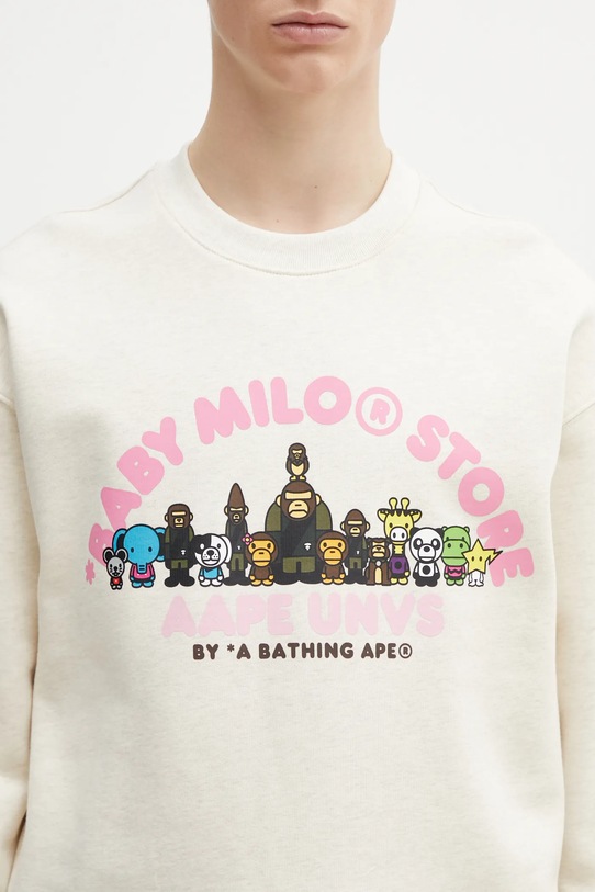 AAPE bluza beżowy AAPSWM9794XBP