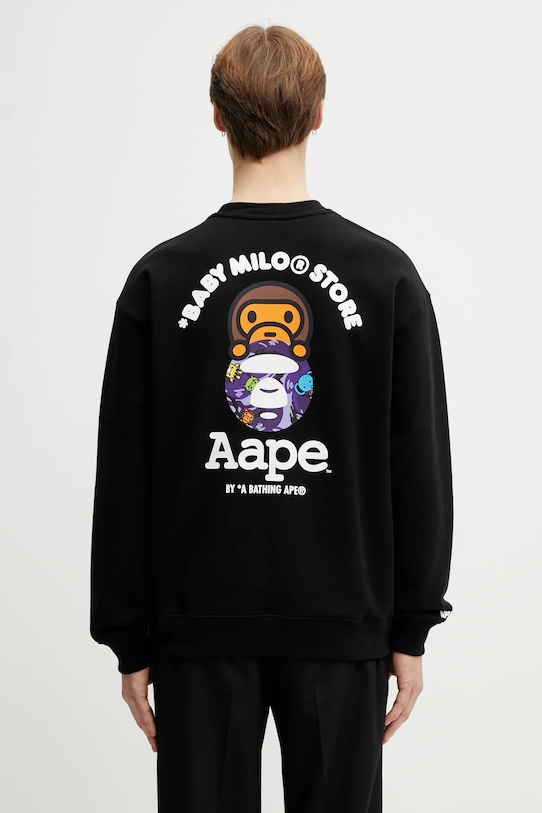 AAPE bluza pozostałe czarny AAPSWM9795XXP