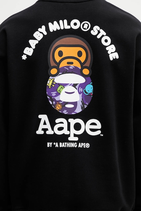 AAPE bluza czarny AAPSWM9795XXP