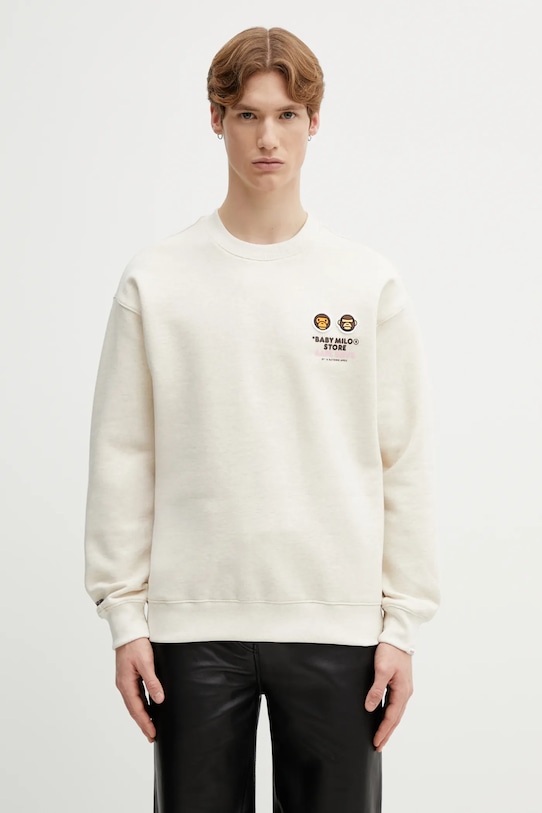 AAPE bluza AAPSWM9795XBP beżowy AW25