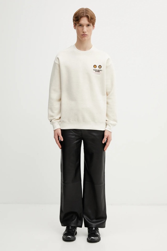 AAPE bluza AAPSWM9795XBP beżowy