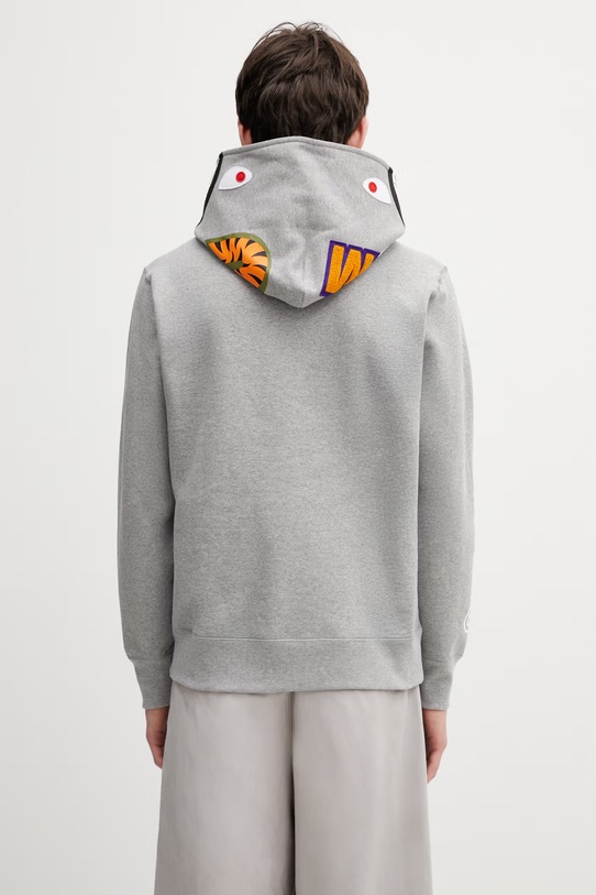 Odzież A Bathing Ape bluza bawełniana Shark 001PPL801301M szary
