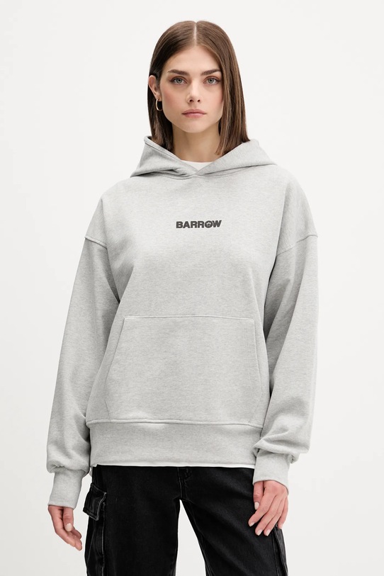 Barrow hanorac de bumbac F5BWUAHS047 gri AW25