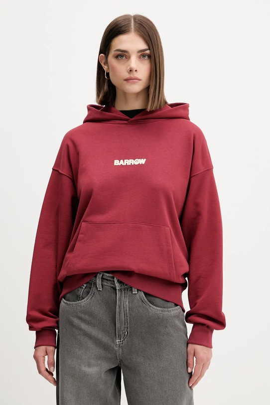 Barrow hanorac de bumbac F5BWUAHS047 burgundia AW25