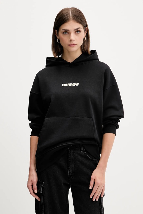 Barrow hanorac de bumbac F5BWUAHS047 negru AW25
