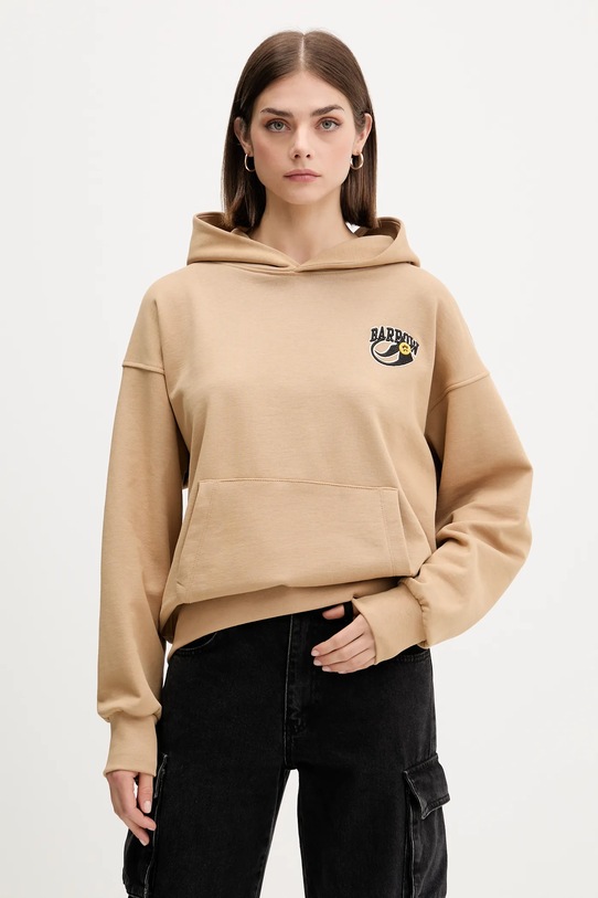 Oblečení Bavlněná mikina Barrow F5BWUAHS051 béžová