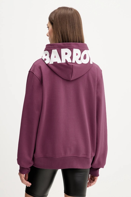 Odzież Barrow bluza bawełniana F5BWUAHS058 fioletowy
