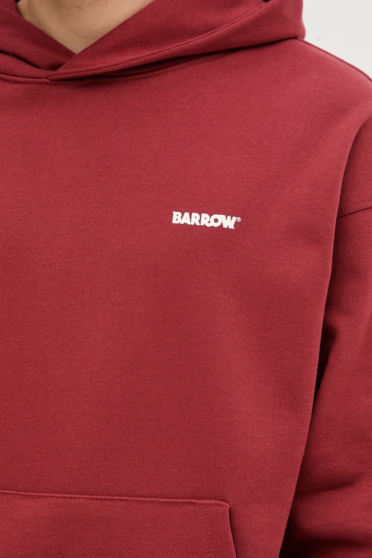 Barrow bluza bawełniana F5BWUAHS068 bordowy