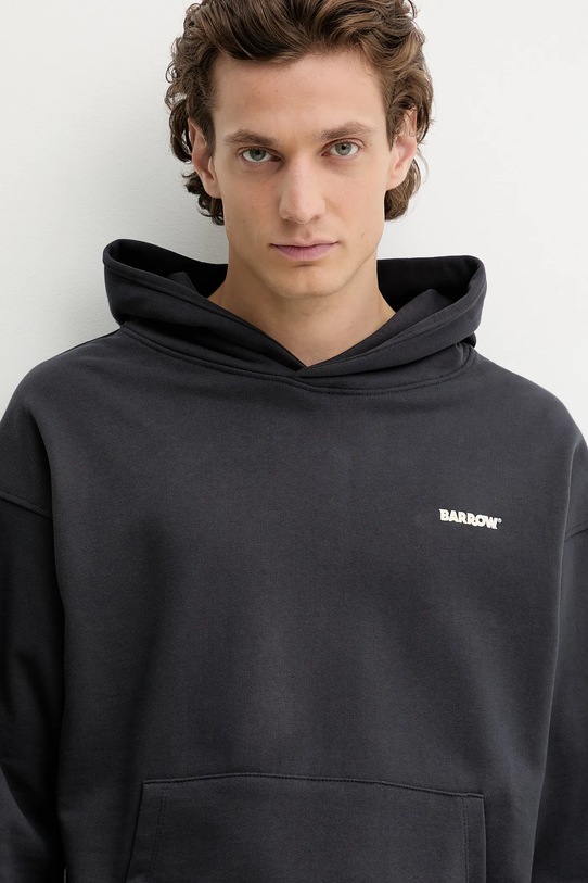 Barrow bluza bawełniana szary F5BWUAHS068
