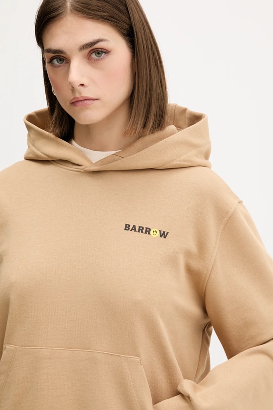 Odzież Barrow bluza bawełniana F5BWUAHS126 beżowy