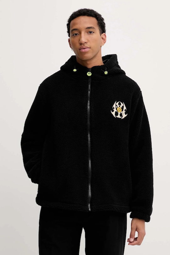 Barrow bluza polarowa wzorzyste czarny F5BWUAJK034