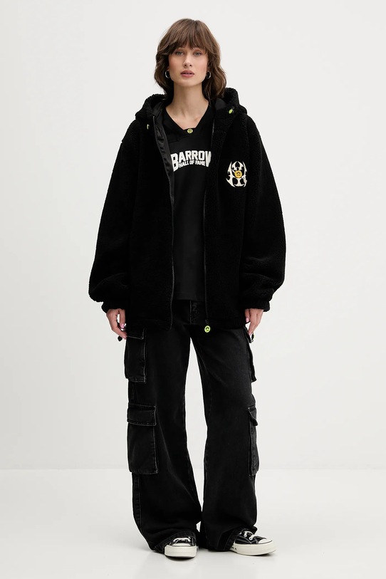 Barrow bluza polarowa F5BWUAJK034 czarny AW25