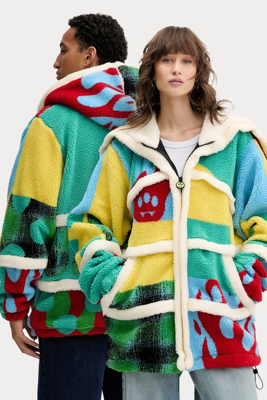 Barrow hanorac fleece cu modele bej F5BWUAJK119