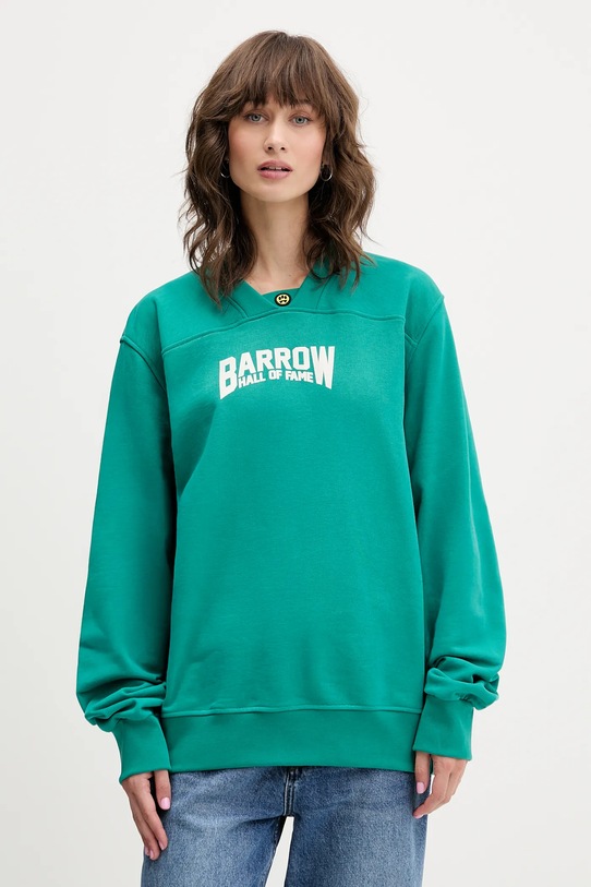 Barrow bluza bawełniana F5BWUASW042 zielony AW25