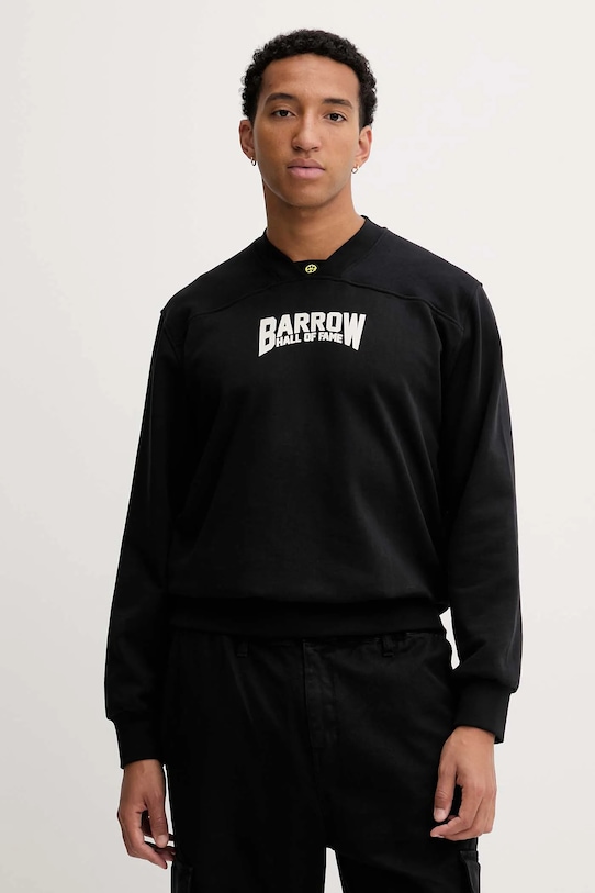 Barrow bluza bawełniana F5BWUASW042 czarny AW25