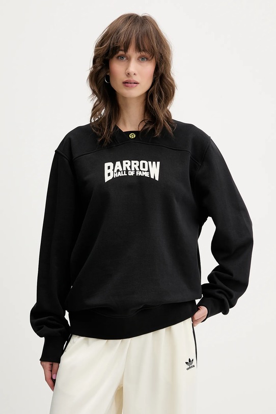 Odzież Barrow bluza bawełniana F5BWUASW042 czarny